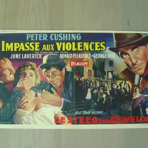 'L'impasse aux violences' (The flesh and the fiend) (director John Gilling-Donald Pleasance) Belgian affichette
